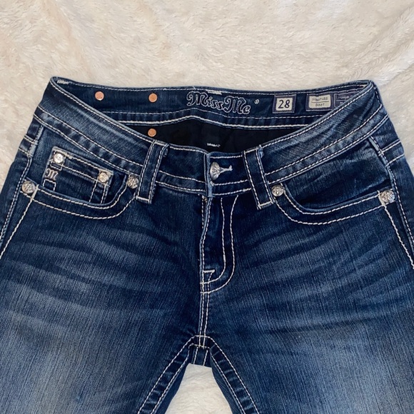 Miss Me SZ:28 Dark Blue Boot Cut Jeans - Picture 6 of 7